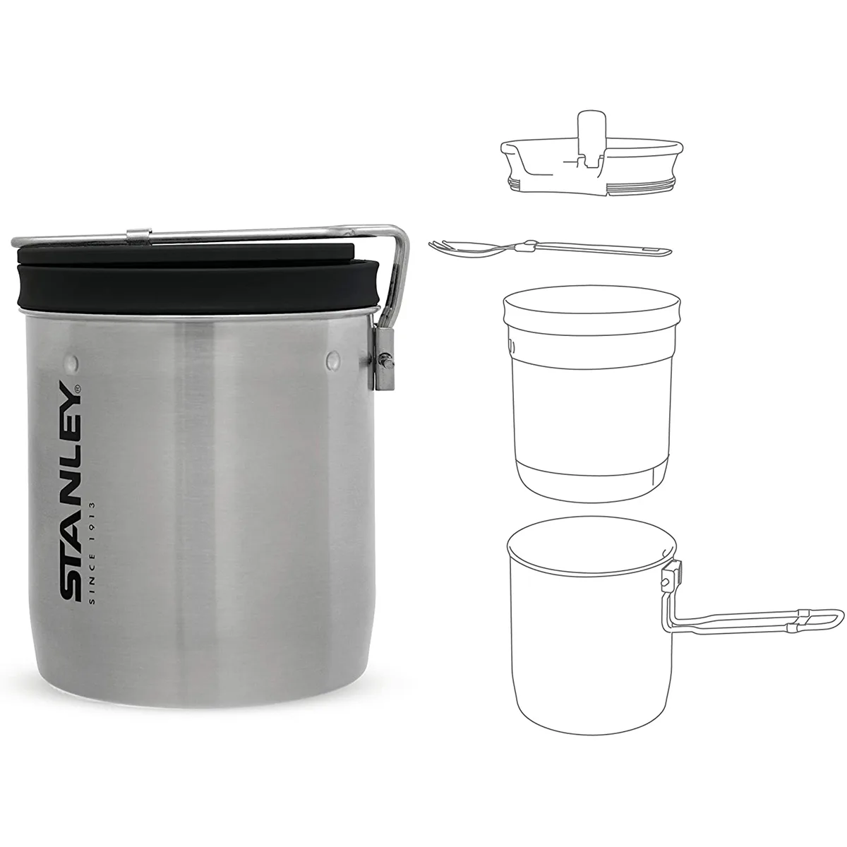 مجموعه ظروف سفری استنلی مدل Compact Cook Set کد 2021