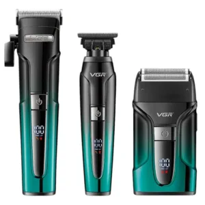 ست ماشین اصلاح موی سر و صورت سه قلوی وی جی آر مدل V-694