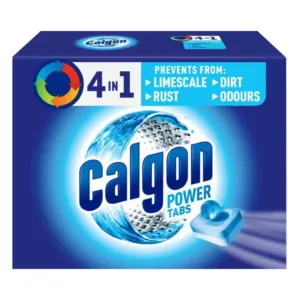 قرص جرم گیر ماشین لباسشویی کالگون calgon powertable مدل 4in1 بسته 15 عددی قدرت جرم زدایی بالا