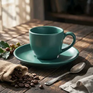 سرویس ۱۲ پارچه قهوه‌خوری بونی هوم مدل یشمی مات