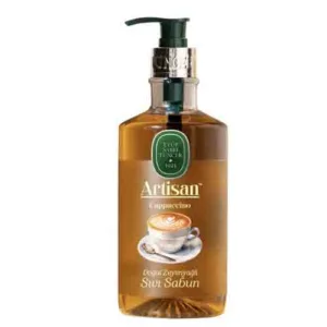 مایع دستشویی ایوب صبری سری آرتیسان حاوی روغن زیتون طبیعی با رایحه کاپوچینو