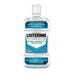 دهان شویه فرانسوی لیسترین Listerine Advanced با طعم نعنا 500 میل