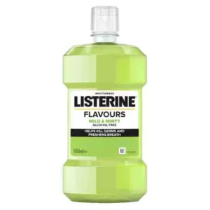 دهان شویه لیسترین Listerine FLAVOURS MILD & MINTY حجم 500 میل
