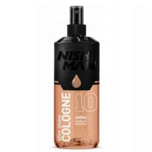 ادکلن افتر شیو نیشمن NISHMAN - COLOGNE Amber کد 10 با رایحه ای نفیس 400 میل