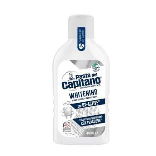 دهانشویه ایتالیایی پاستا دل کاپیتانو Pasta del Capitano Whitening مناسب دندان های حساس 400 میل
