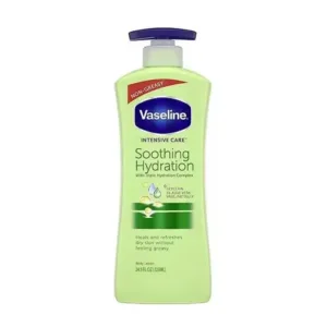 لوسیون بدن وازلین Vaseline soothing hydration با رایحه آلوئه ورا 600 میل