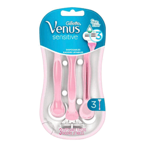 خودتراش زنانه ژیلت ونوس Venus Sensitive سه لبه بسته 3 عددی