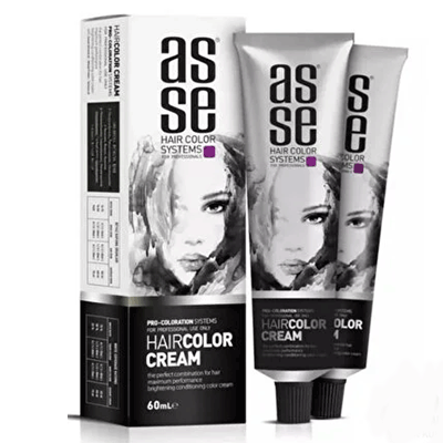 رنگ مو بدون آمونیاک آسه asse ash platinum شماره 11.11 (پلاتینیوم دودی) 60 میل