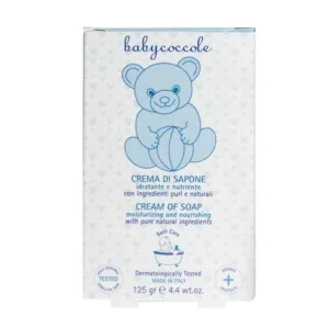 صابون کودک ایتالیایی بیبی کوکول Babycoccole Soap عصاره گل نیلوفر آبی 125 گرم
