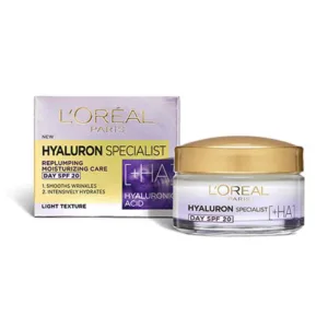 کرم شب آبرسان و مرطوب کننده لورآل LOREAL HYALURON UZMANI حاوی هیالورونیک اسید 50 میل