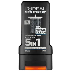 شامپو سر و بدن فرانسوی لورآل L'Oréal Total Clean برای موهای خشک 300 میل