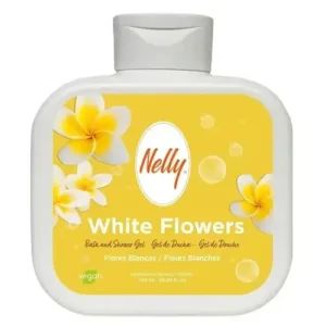 شامپو ژل بدن اسپانیایی نلی NELLY SHOWER WHITE FLOWER با رایحه گل سفید 750 میل