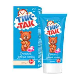 خمیر دندان روسی تیک تاک TIk tak با طعم آدامس 65 گرم