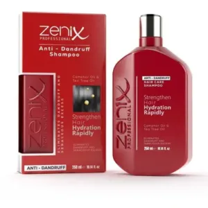 شامپو سر ضد شوره ، ضد قارچ ، ضد التهاب زنیکس Zenix Anti dandruff مناسب انواع مو 250 میل