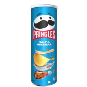 چیپس پرینگلز PRINGLES SALT & VINEGAR با طعم سرکه نمکی 165 گرم تاریخ 2025/10/10