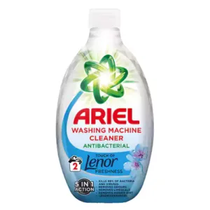 جرم گیر و ضد عفونی کننده ماشین لباسشویی بریتانیایی آریل لنور ARIEL ضد باکتری و رسوب 250 میل
