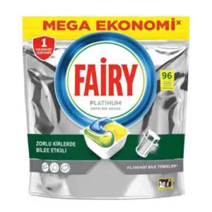 قرص ماشین ظرفشویی فیری پلاتینوم Fairy platinum بسته 96 عددی (هلندی)